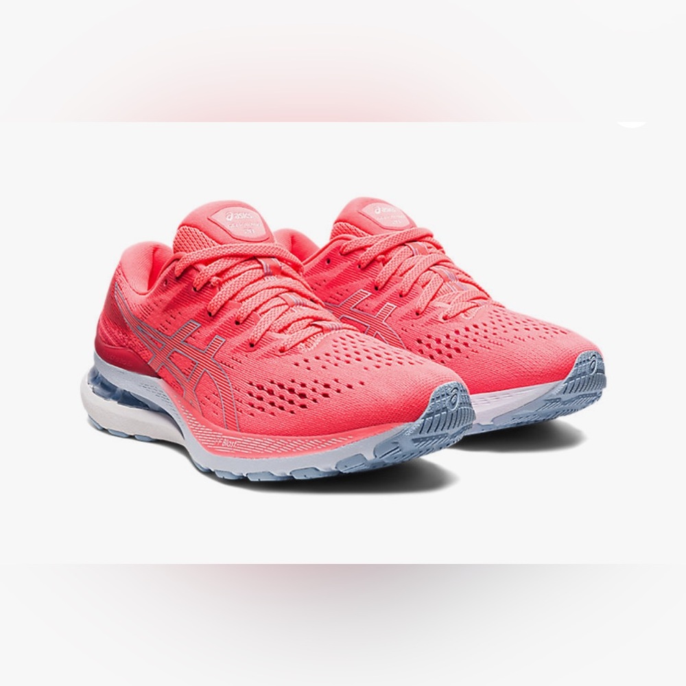 ASICS WOMEN'S GEL-KAYANO 28
RUNNING SHOES, 8.0 & 8.5, BLAZING CORAL/MIST
